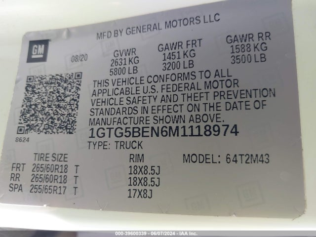 1GTG5BEN6M1118974 GMC Canyon 2wd  Short Box Elevation Standard