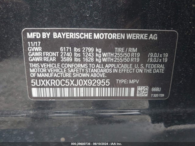 5UXKR0C5XJ0X92955 BMW X5 Xdrive35i