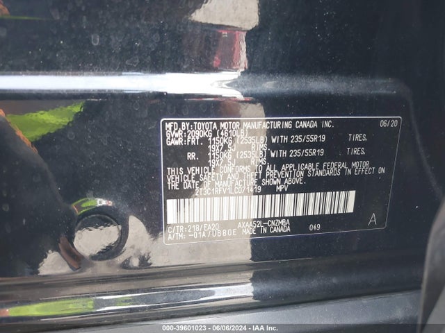 Toyota Rav4 Xle Premium 2020 2T3C1RFV1LC071419 Image 9