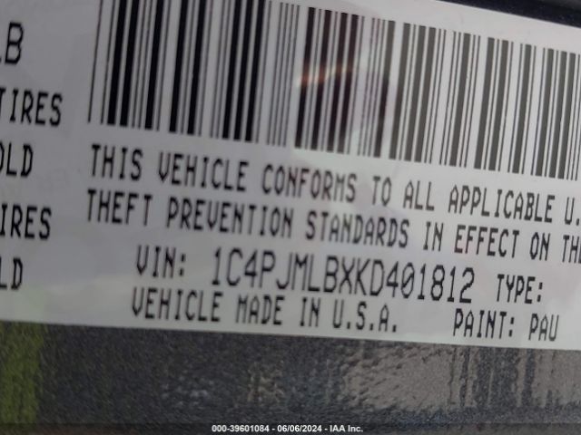 1C4PJMLBXKD401812 Jeep Cherokee Latitude Plus 4x4