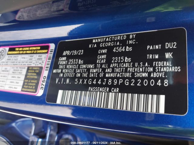 5XXG44J89PG220048 KIA K5 Gt