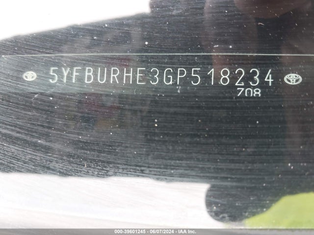 Toyota COROLLA LE 2016 5YFBURHE3GP518234 Image 9