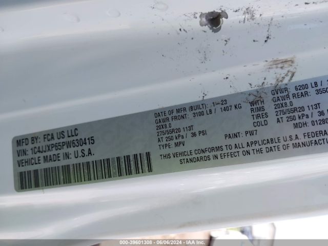 1C4JJXP65PW630415 Jeep Wrangler 4xe Sahara 4x4