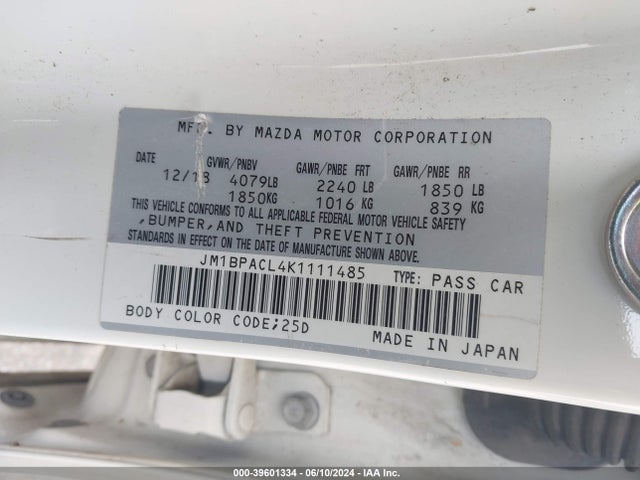 Mazda Mazda3 Select Package 2019 JM1BPACL4K1111485 Image 9