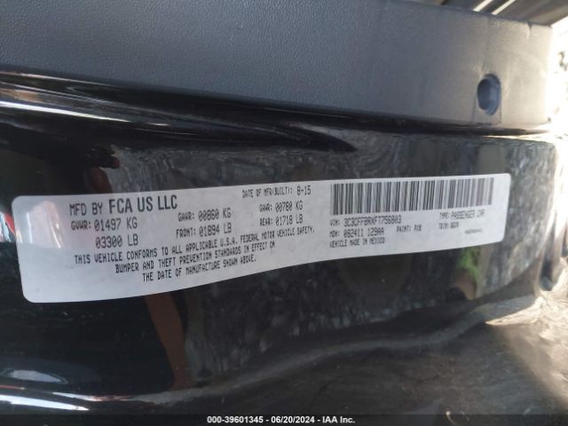 3C3CFFBRXFT756803 Fiat 500 SPORT