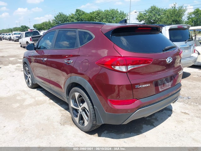 Aukcja sprzedaży 2016 Hyundai Tucson Limited, vin: KM8J33A20GU193150, numer aukcji: 39601801