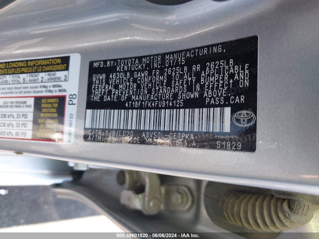 Toyota CAMRY XSE 2015 4T1BF1FK4FU914125 Image 9