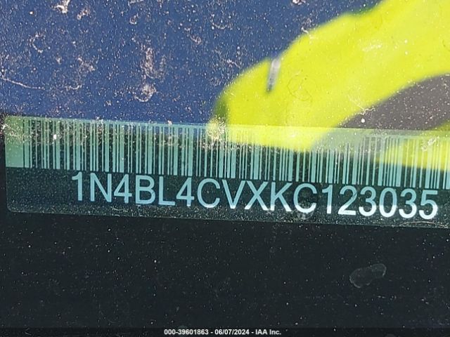 1N4BL4CVXKC123035 Nissan Altima 2.5 Sr