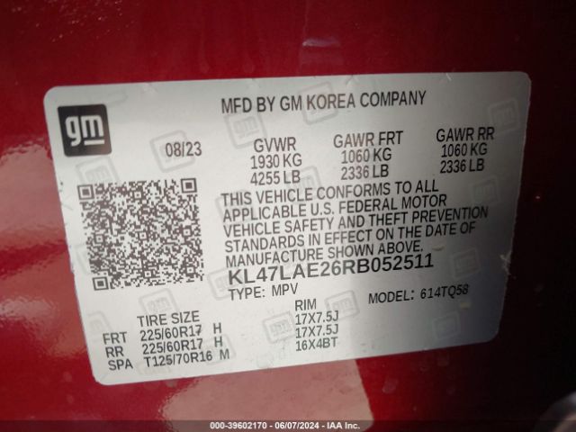 KL47LAE26RB052511 Buick Envista Preferred Fwd