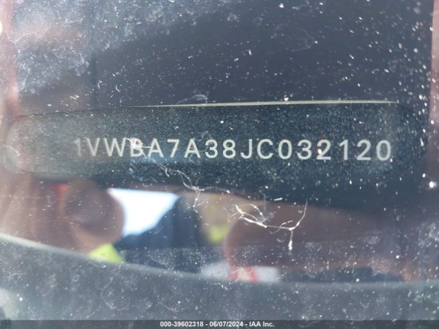 1VWBA7A38JC032120 Volkswagen Passat 2.0t Se