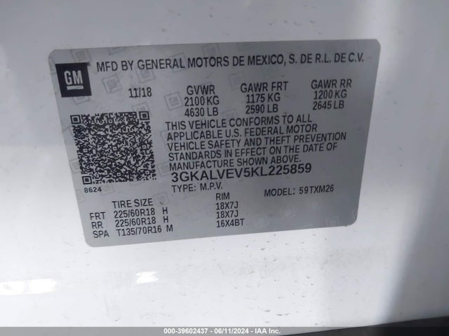 GMC Terrain Slt 2019 3GKALVEV5KL225859 Image 9