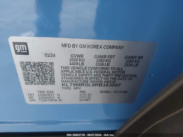 Chevrolet Trailblazer Awd Lt 2024 KL79MRSL8RB163047 Image 9