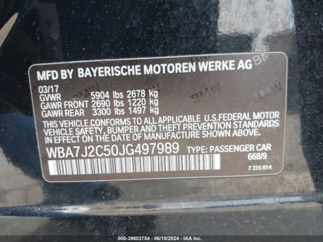 2018 BMW 740E WBA7J2C50JG497989 Photo 8