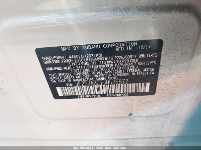 JF2SJABC1JH526872 Subaru Forester 2.5i