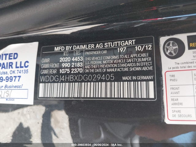 Продаж на аукціоні авто 2013 Mercedes-benz C 250, vin: WDDGJ4HBXDG029405, номер лоту: 39603934