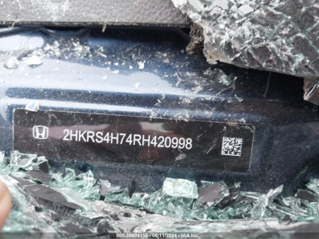 2HKRS4H74RH420998 Honda Cr-v Ex-l Awd