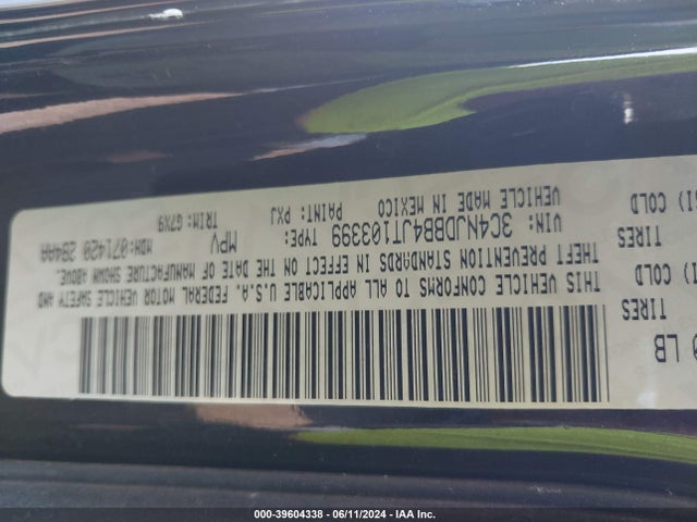3C4NJDBB4JT103399 Jeep Compass Latitude 4x4