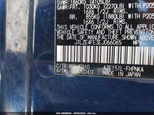 JTLZE4FE3EJ066065 Scion XB