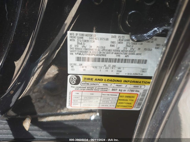 1FMJU1H85PEA52502 Ford Expedition Xlt
