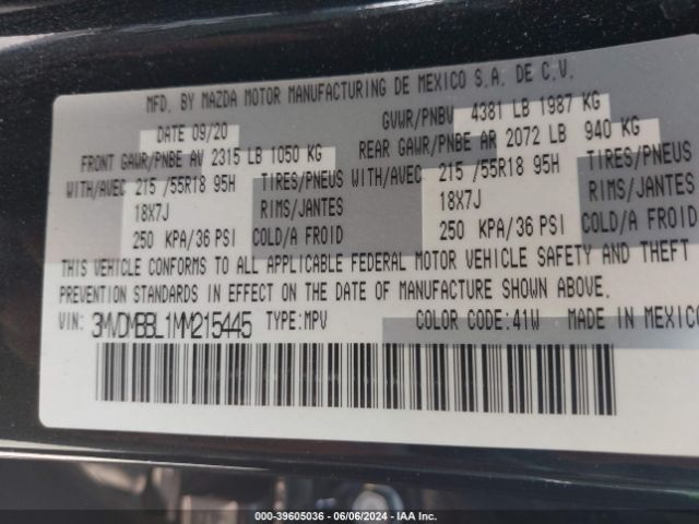 3MVDMBBL1MM215445 Mazda Cx-30 Select