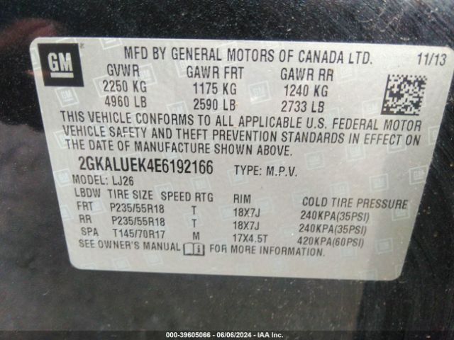 2GKALUEK4E6192166 GMC Terrain Denali