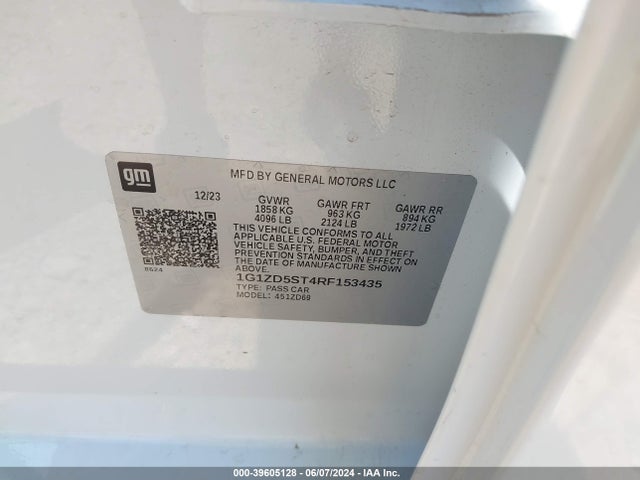 Chevrolet MALIBU LT 2024 1G1ZD5ST4RF153435 Image 9