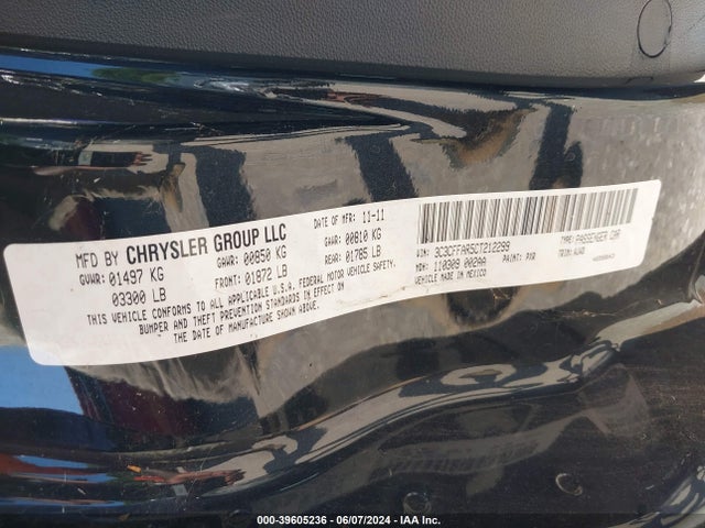 2012 FIAT 500 3C3CFFAR5CT212299 Photo 8