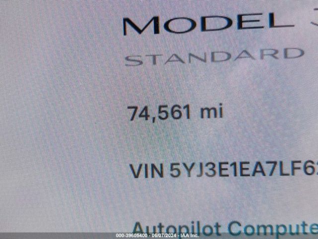5YJ3E1EA7LF629721 Tesla Model 3 Standard Range Plus Rear-wheel Drive/standard Range Rear-wheel Drive