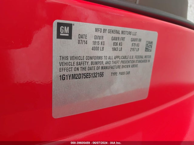 Chevrolet Corvette 2014 1G1YM2D75E5132166 Image 34