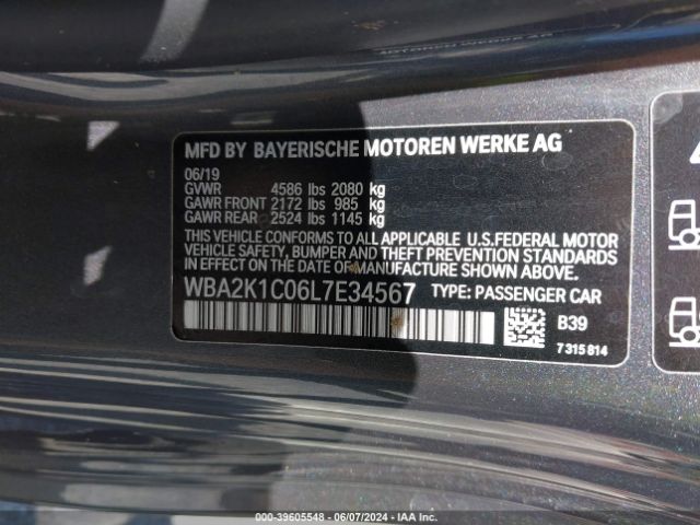 WBA2K1C06L7E34567 BMW 230i Xdrive