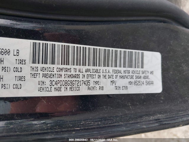 Dodge Journey Sxt 2016 3C4PDDBG9GT217435 Image 9