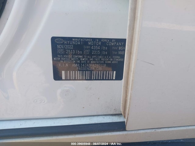 Hyundai SONATA SEL 2023 KMHL14JA0PA290118 Image 9
