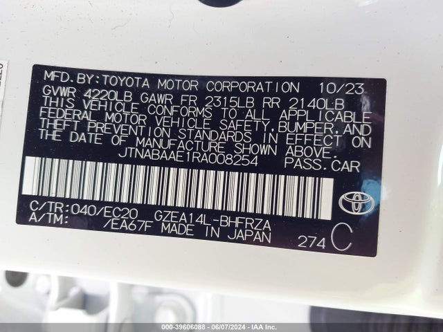 Toyota Gr Corolla Premium 2024 JTNABAAE1RA008254 Image 9
