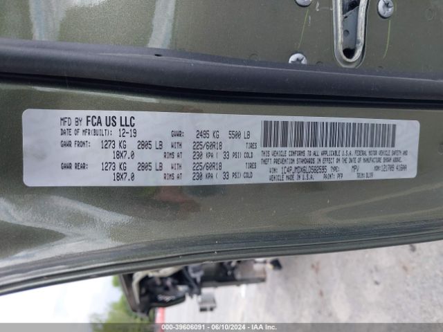 1C4PJMDX6LD582595 Jeep Cherokee Limited 4x4