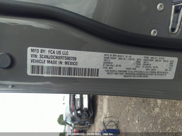 3C4NJDCNXRT590709 Jeep Compass Limited 4x4