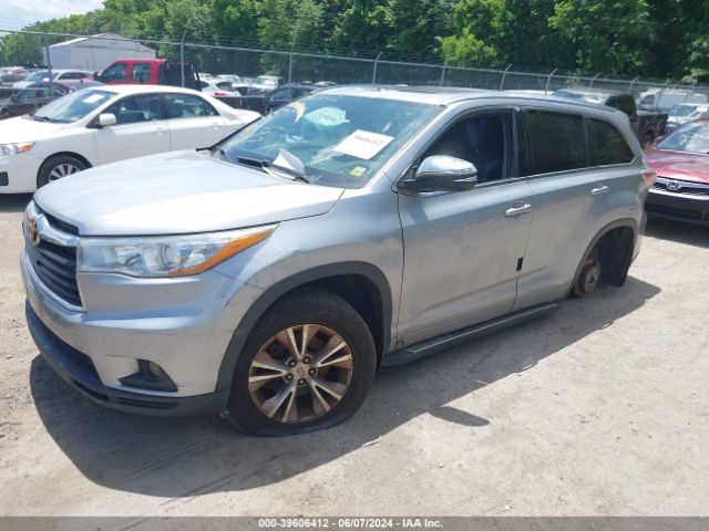 2015 TOYOTA HIGHLANDER 5TDJKRFH5FS190187 Photo 1