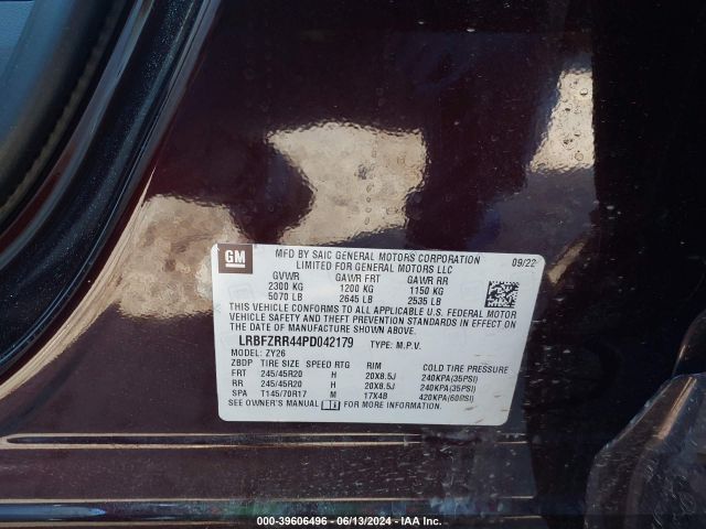 LRBFZRR44PD042179 Buick Envision Avenir Fwd