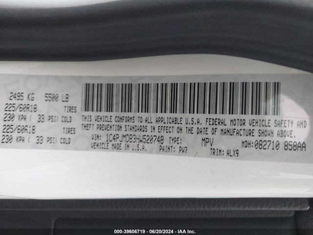 Jeep Cherokee Limited 4x4 2017 1C4PJMDB3HW520748 Image 9