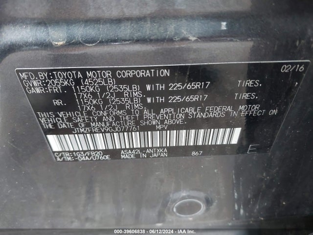 Toyota RAV4 LE 2016 JTMZFREV9GJ077761 Image 9