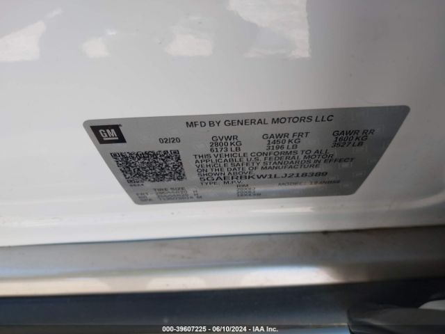 5GAERBKW1LJ218389 Buick Enclave Fwd Essence