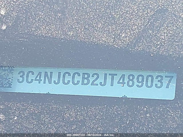 3C4NJCCB2JT489037 Jeep Compass Limited Fwd