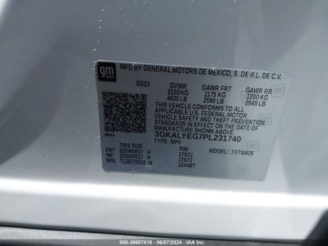 3GKALYEG7PL231740 GMC Terrain Awd At4