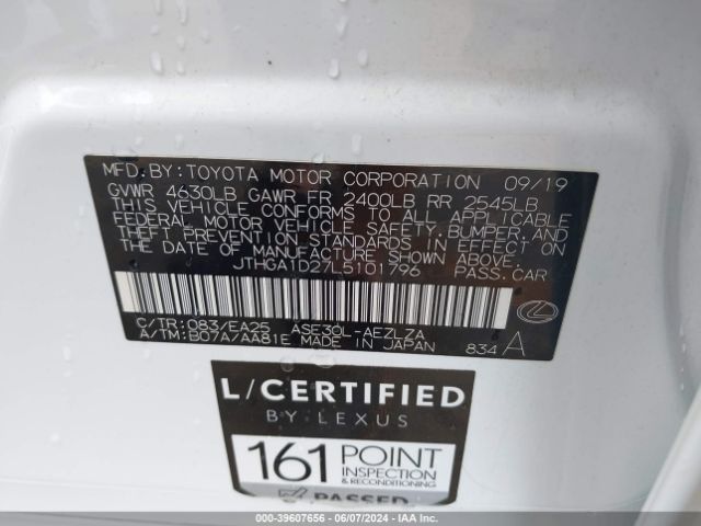 JTHGA1D27L5101796 Lexus IS 300