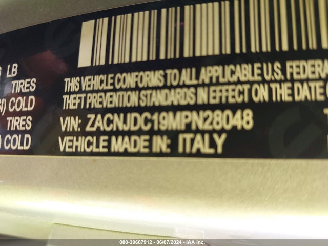 ZACNJDC19MPN28048 Jeep Renegade Trailhawk 4x4