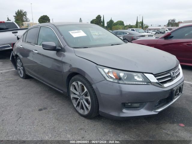 Auction sale of the 2015 Honda Accord Sport, vin: 1HGCR2F57FA017335, lot number: 39608001