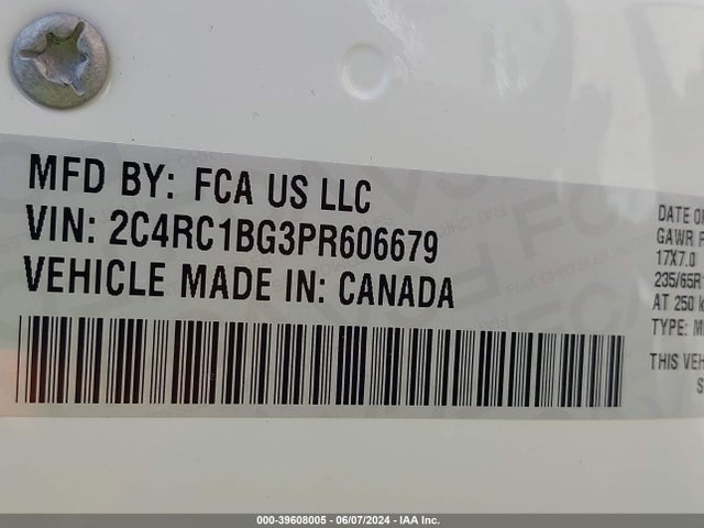 Chrysler Pacifica Touring L 2023 2C4RC1BG3PR606679 Image 9