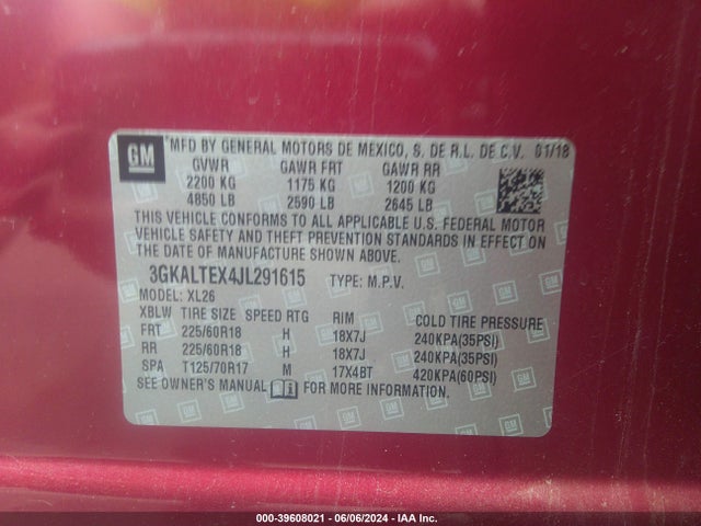 GMC Terrain Sle 2018 3GKALTEX4JL291615 Image 9