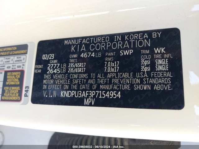 KIA Sportage Lx 2023 KNDPU3AF3P7154954 Image 9