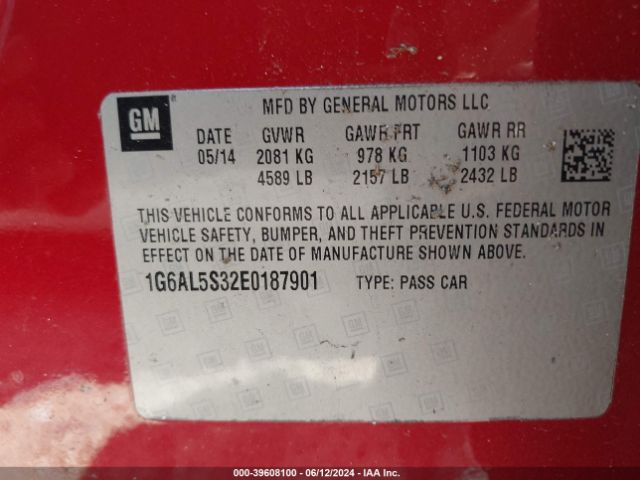 1G6AL5S32E0187901 Cadillac Ats Premium