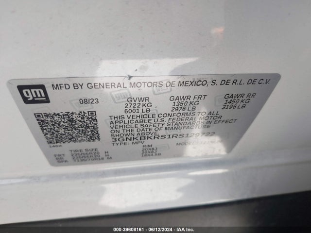 Chevrolet Blazer Awd Rs 2024 3GNKBKRS1RS129722 Image 9